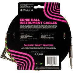 Ernie Ball Câbles instrument gaine tissée jack/jack coudé 3m Good Vibration - Vue 2